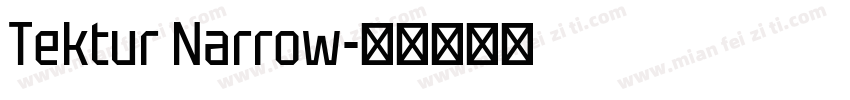 Tektur Narrow字体转换